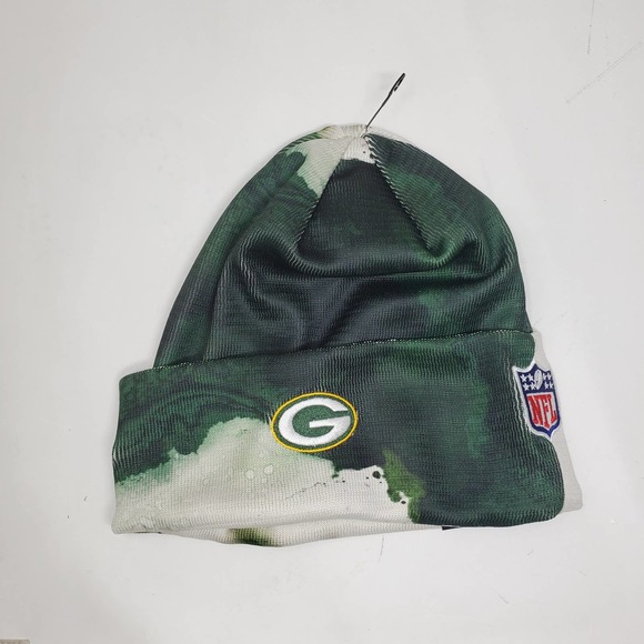 NEW New Era 2022 Sideline Ink Dye Cuffed Knit Hat - Green Bay Packers - Picture 4 of 5